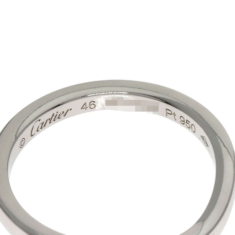 Cartier Ballerina Curve #46 Ring Pt950 Ladies