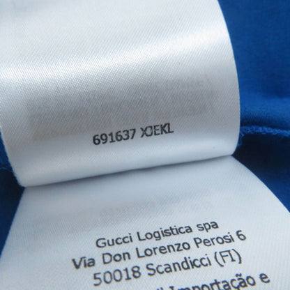 Gucci×adidas 691637 Cotton Trefoil Print Short Sleeve T-shirt Blue S Made In