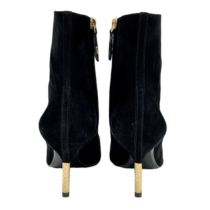 Unused Louis Vuitton Ultimate Line Short Boots Ankle Boots Monogram Heel Suede