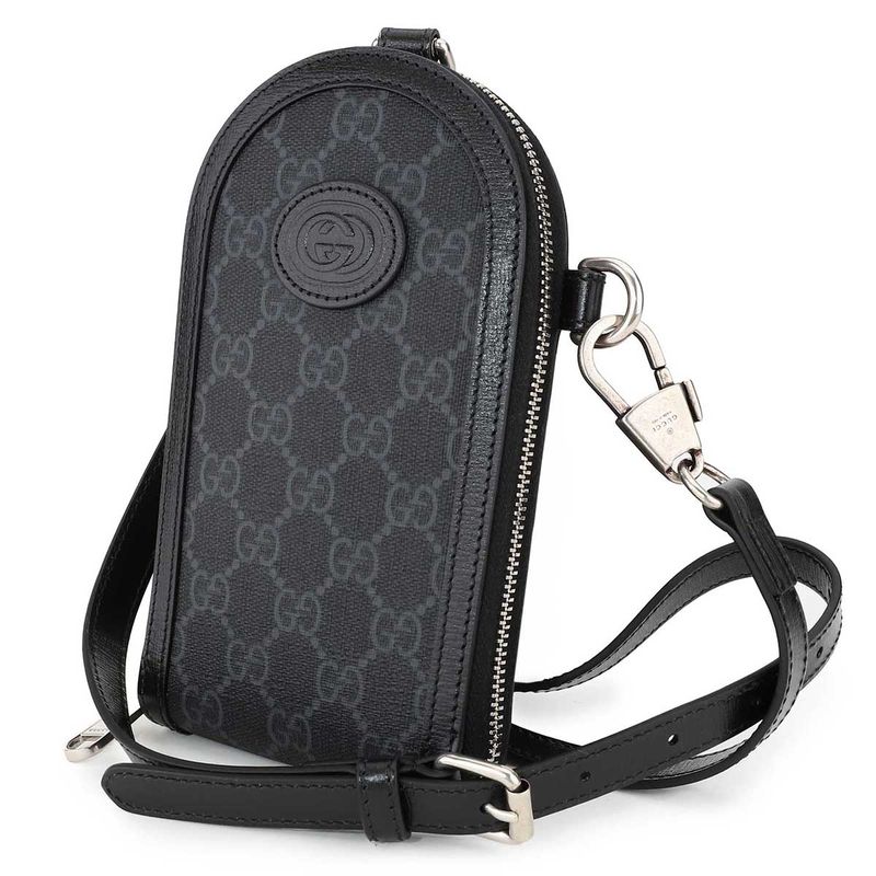 Gucci Shoulder Bag GG Supreme Black/gray