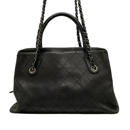 Chanel Shoulder Bag In The Mix Black 2way/chain Shoulder/vintage Silver Hardware