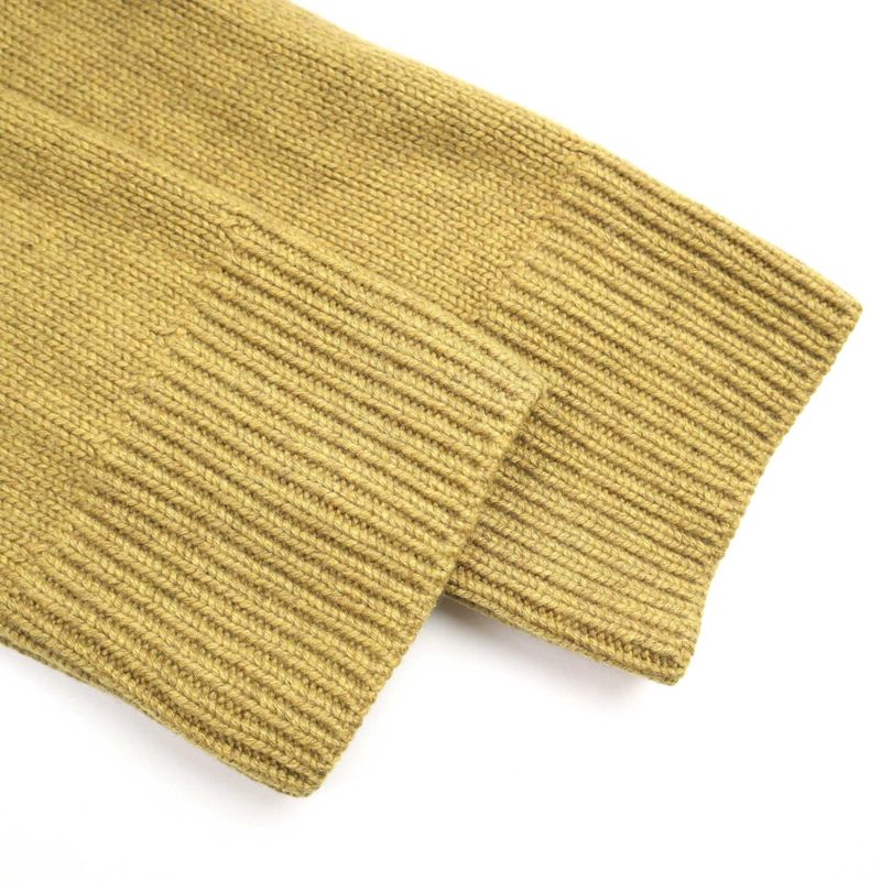 Celine by Phoebe Philo Cashmere Chunky Knit Sweater 2 3bj4 6394 Mustard XS