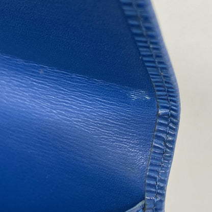 Louis Vuitton Epi Pochette Porte Monet Cles Di M63575 Toledo Blue Ladies Long