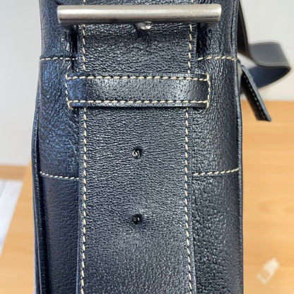 Prada Shoulder Bag Leather Black with Tear Inside A25-2693