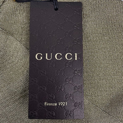 Gucci Cardigan Top Long Sleeves Gold Size L
