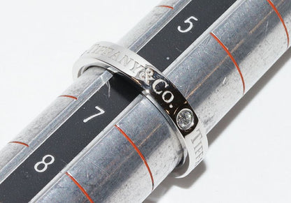 Tiffany & Co Ring Ot950 Diamond 3P (007ct) T&CO Band Ring With Flat Band Ring