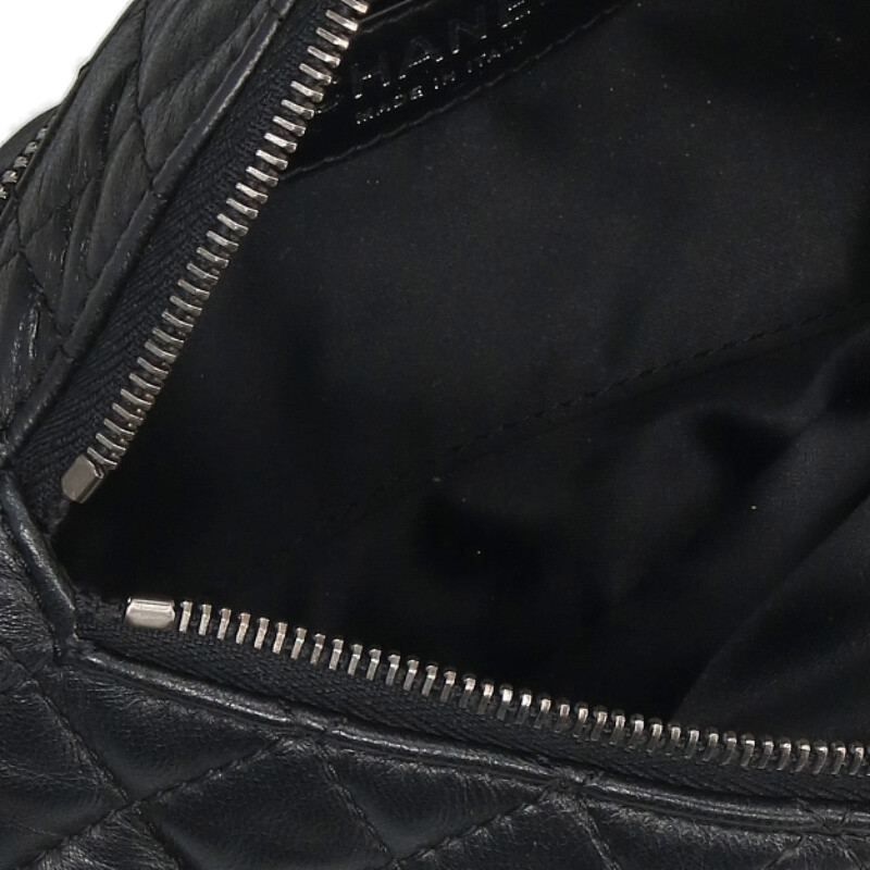 Chanel Lambskin Coco Mark Matelasse Chain Body Bag Women