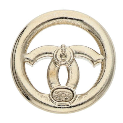 Chanel A22C Coco Mark Circle Earrings Women