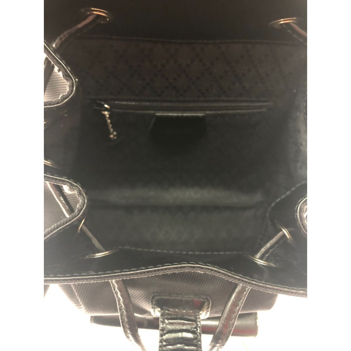 Gucci Women's Backpack Mini Bamboo Nylon Canvas X Leather 0322650030 Black