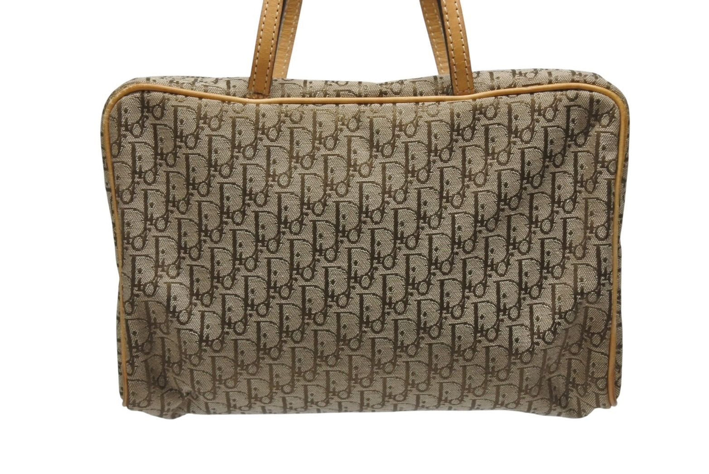 Dior Trotter Mini Andbag Canvas Leather Beige — view 3