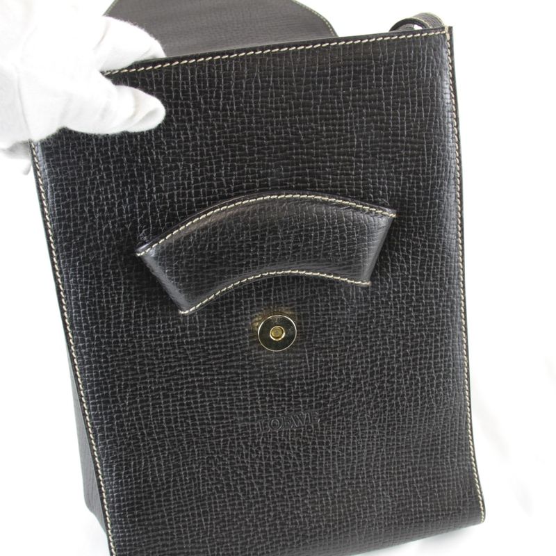Loewe Shoulder Bag Leather Black
