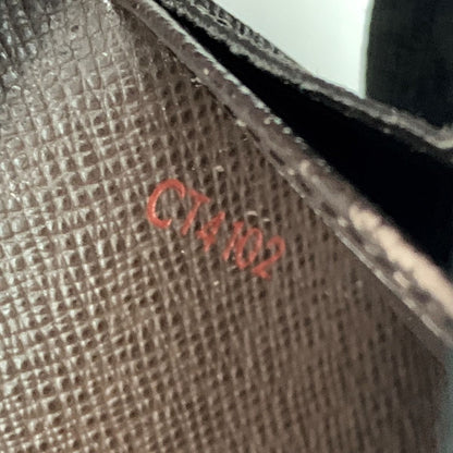 Louis Vuitton Damier Pochette Porte Monet Credit Bifold Wallet N61734 Brown