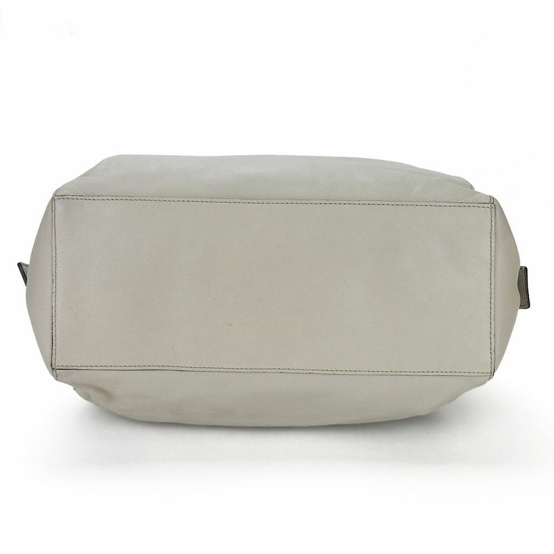 Celine Handbag Marine 166393fts.08gc Leather Light Grey - Small Boston Ladies