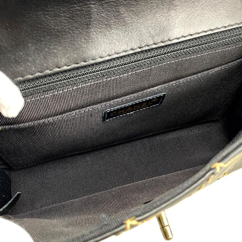 Chanel Shoulder Bag Wildstitch Line 14687 Matelasse Coco Mark Calf Leather