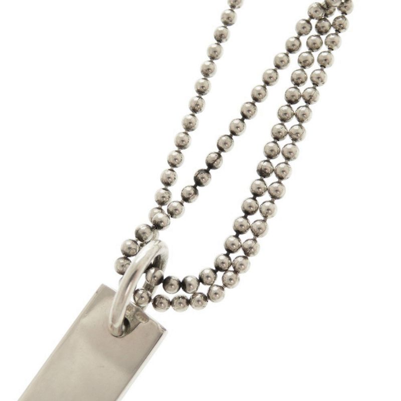 Gucci Plated Double Ball Chain Silver 925 Necklace Pendant 1303 Gucci