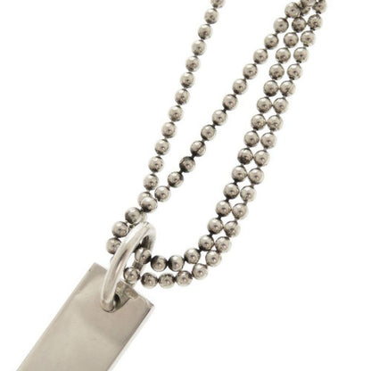 Gucci Plated Double Ball Chain Silver 925 Necklace Pendant 1303 Gucci