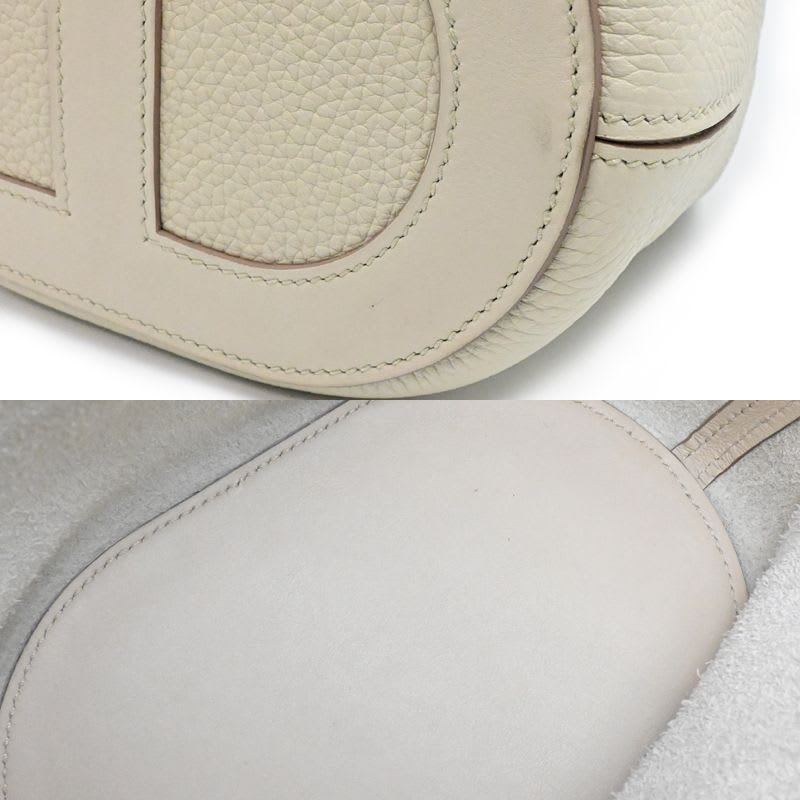 Hermes Bolide Beige Leather Handbag