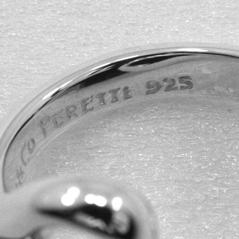Tiffany & Co Open Heart Elsa Peretti Silver 925 Size 9 Ladies 5.6g Ring
