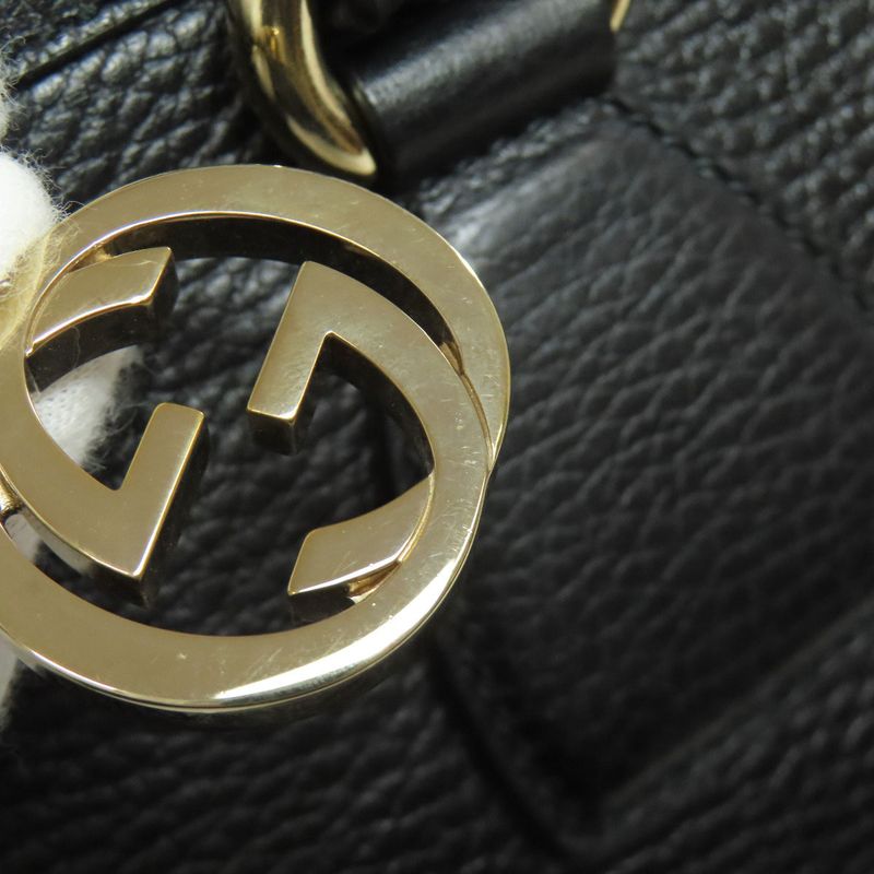 Gucci 449659 Interlocking G Outlet 2WAY Tote Bag Leather Women