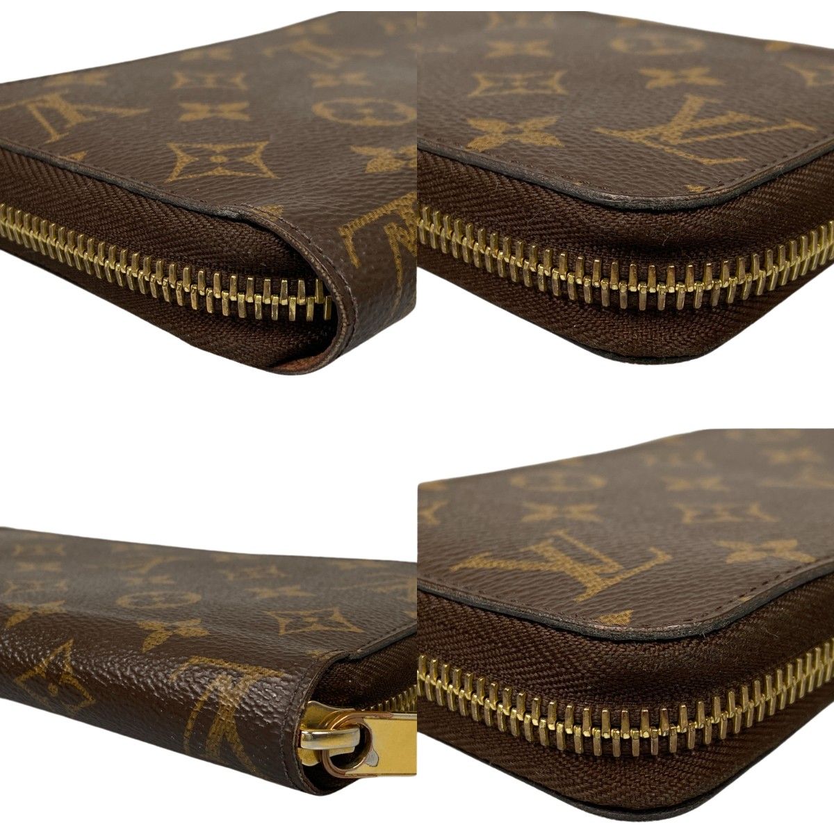 Louis Vuitton Long Wallet Monogram Zippy Wallet M42616 Brown