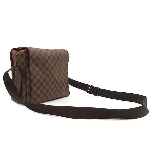 Louis Vuitton Shoulder Bag Naviglio Damier Ebene Canvas Damier Gold Hardware
