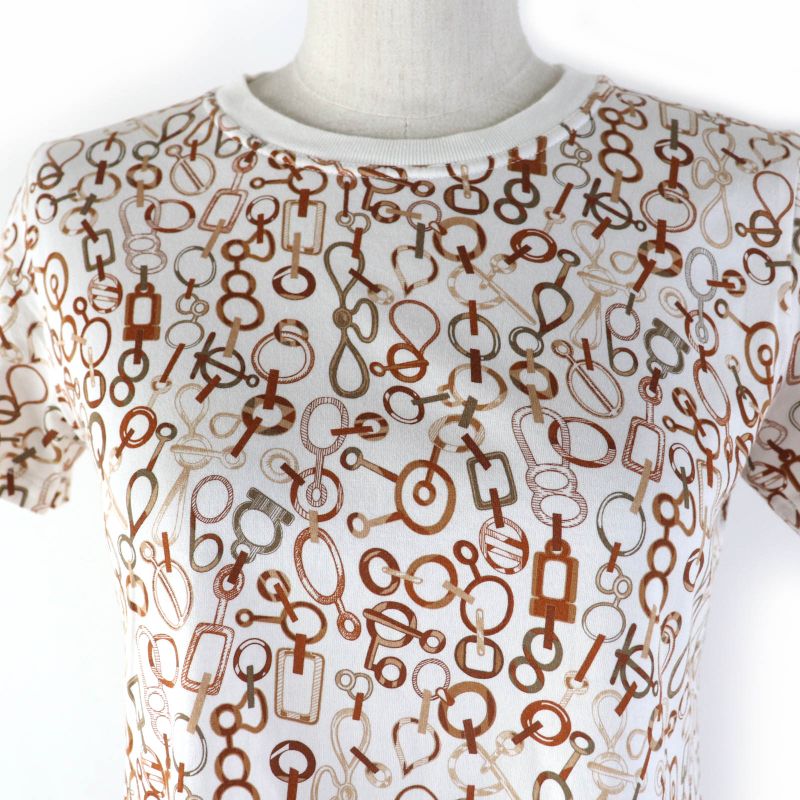 Hermes 2023ss 3h4514dr DR Do RE Boucles Do RE Boucles 100% Cotton Short Sleeves