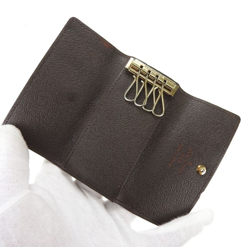 Louis Vuitton Key Case Multicles 4 N62631 Damier Canvas Brown - 4 Small Items