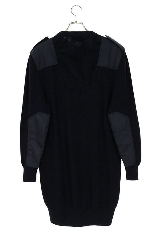 Prada 22AW 23890 Re-nylon Triangle Logo Plate Knit Switch Dress Women 38