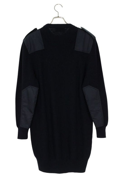 Prada 22AW 23890 Re-nylon Triangle Logo Plate Knit Switch Dress Women 38