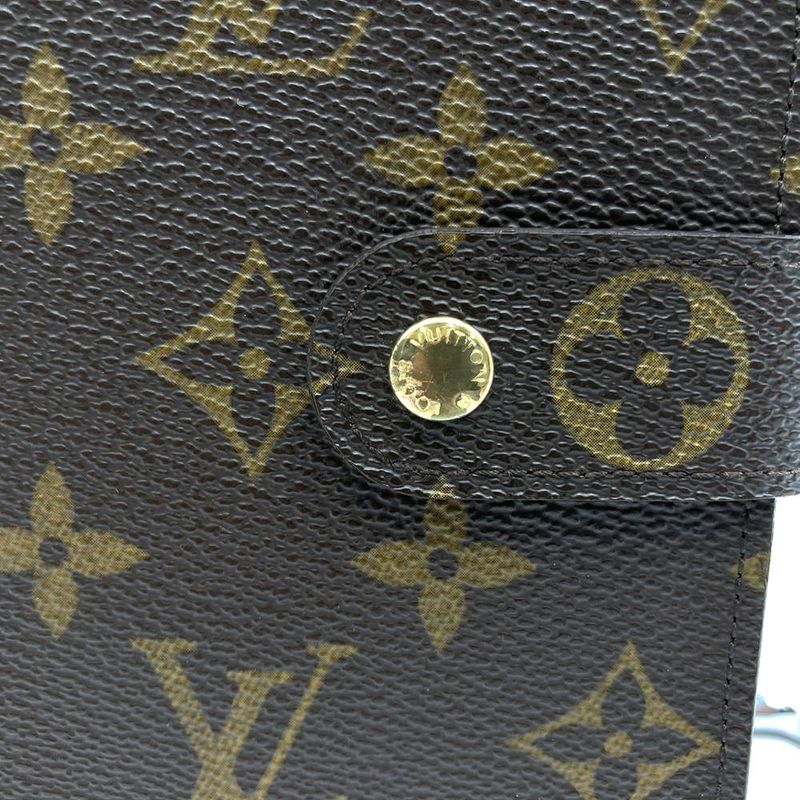 Louis Vuitton M61207 Porte Papier Zip Monogram Canvas Brown Bifold Wallet