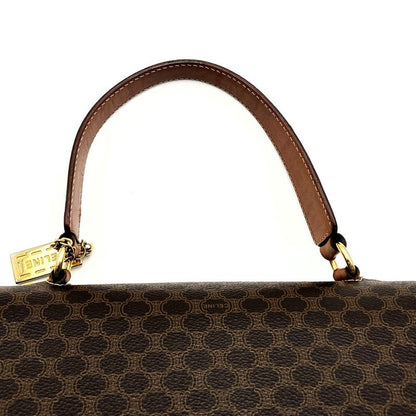 Celine M94 Handbag Macadam PVC Leather Brown With Charm Women Men Fashion