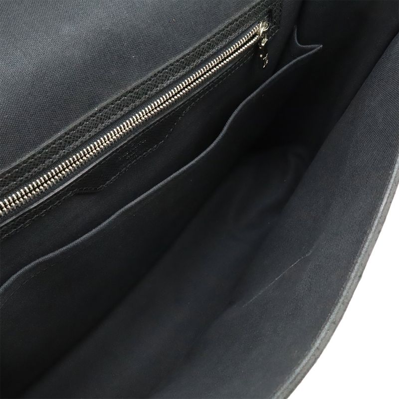 Louis Vuitton Taiga Alexei Shoulder Bag Crossbody Ardoise Black Silver Hardware