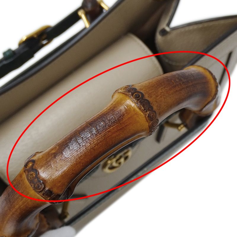 Gucci Bag Women's Brand Handbag Shoulder Bag 2way Diana Small Leather Beige