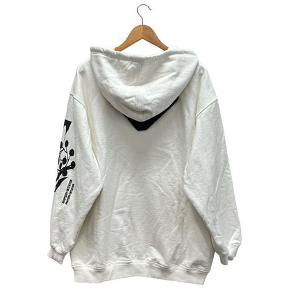 Prada 134621 S211 1YTP Triangle Plate Pullover Hoodie Men's White M