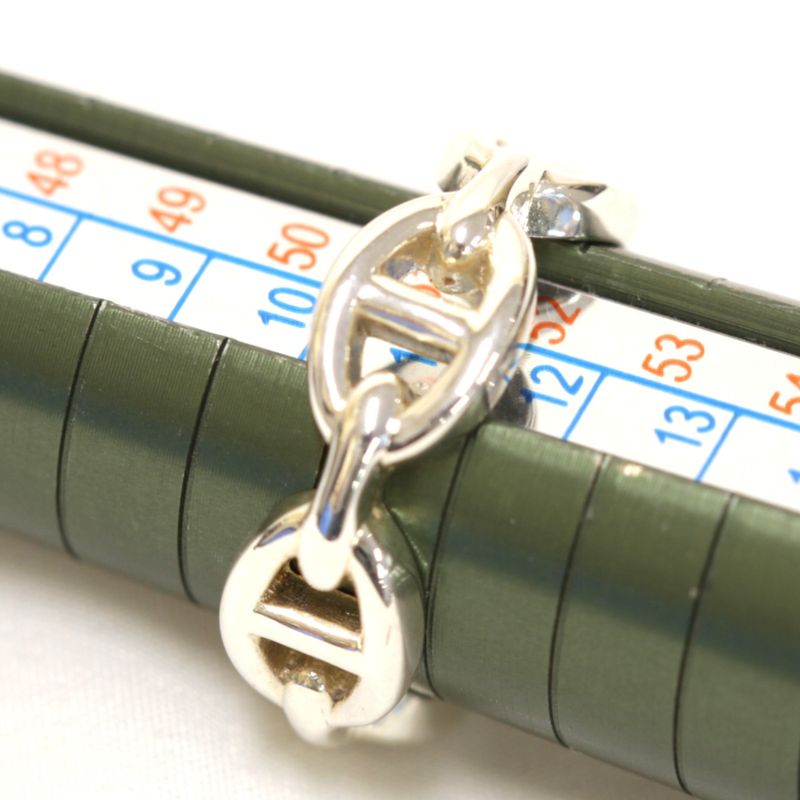925 Silver Hermes Chaine D'ancre Ancienne Ring #51 Ring Size 11