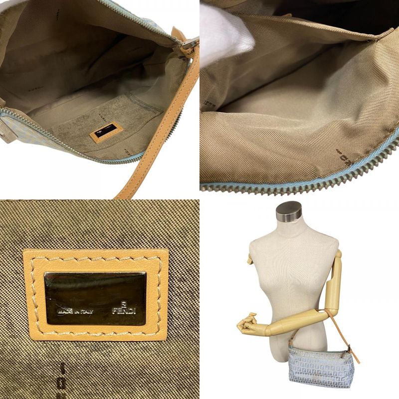 Fendi 8br444 Accessory Pouch Shoulder Bag One Shoulder Zucchino Handbag Bag