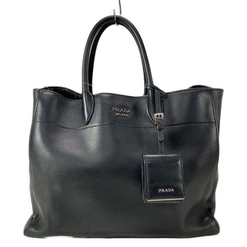 Prada Tote Bag - 1bg041 Black Leather