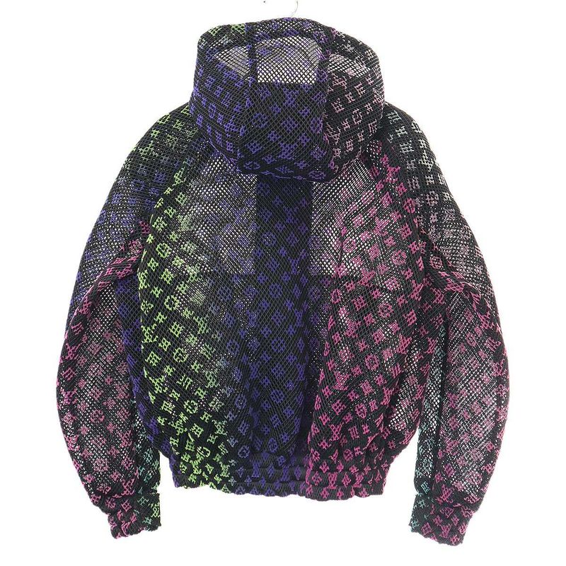 Louis Vuitton 22ss Gradient Monogram Mesh Blouson Rm221 Kd2 Hmb82e Black 46