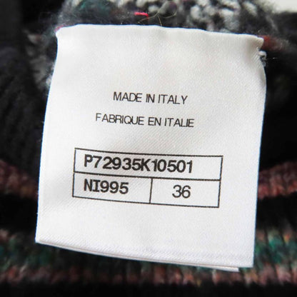 CHANEL P72935 Cashmere Silk Blend Gripore Button MIX Knit Tunic/dress Multi 36