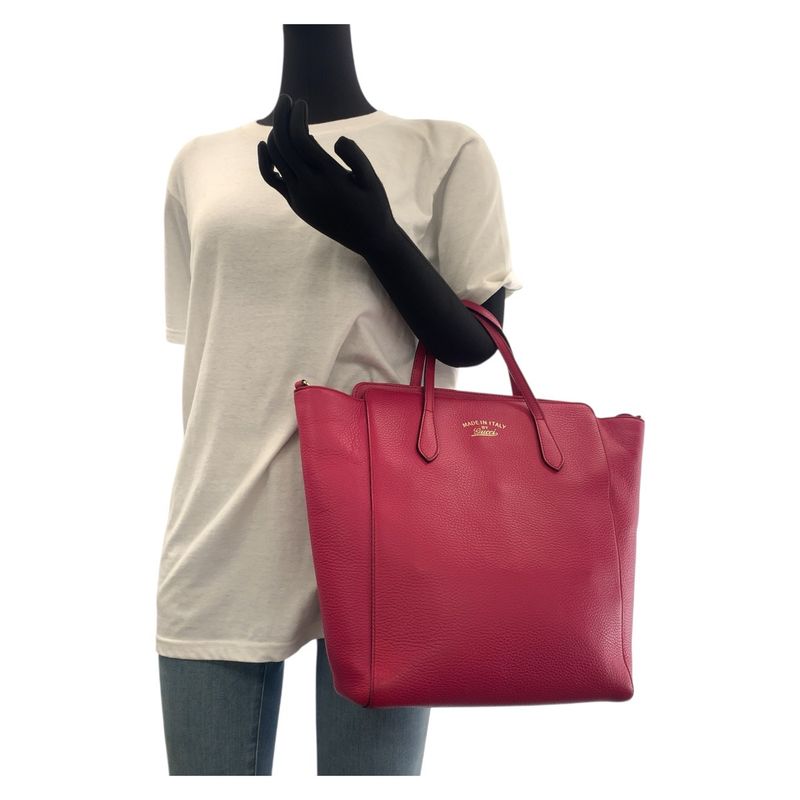 Gucci Swing Pink Gold Hardware Leather 368824 Tote Bag Shoulder Bag 2way Ladies