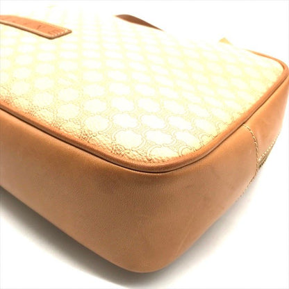 Celine Vintage Hand Bag Macadam Leather Light Brown