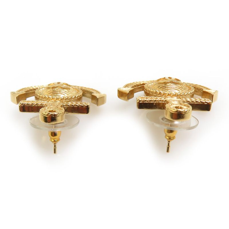 Chanel Earrings Coco Mark Anchor