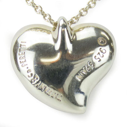 Tiffany & Co Necklace Curved Heart 925 Silver Approx 4.1g Silver Accessories