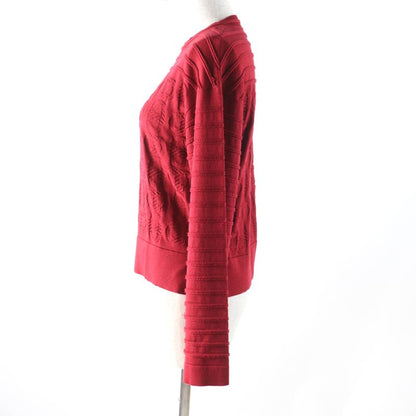 Hermes 23AW 3e2614d3 Silk-blend Chaine D'ancre Wide Sleeve Knit Red 34 Made In