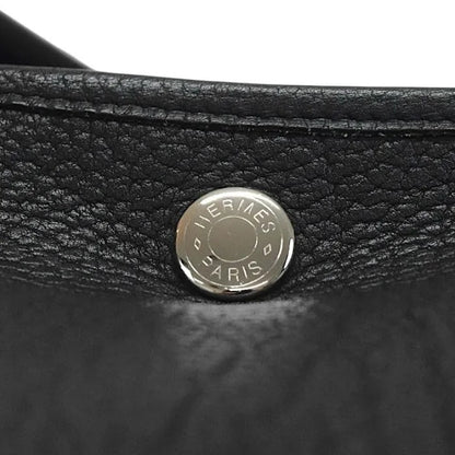 Hermes Garden Party 36 Negonda Leather Tote Bag Shoulder Handbag Black
