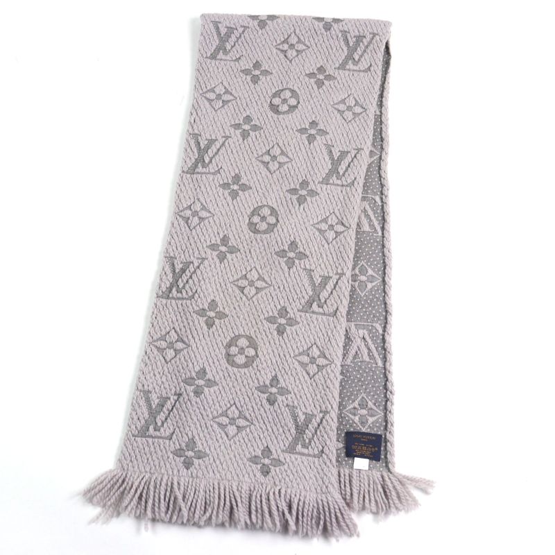Louis Vuitton M74742 Echarpe Logomania Silk Blend Monogram Fringed