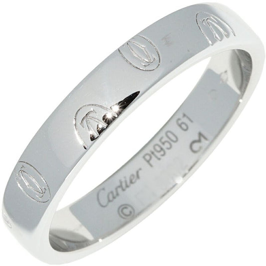 Cartier Ring Pt950 Happy Birthday Ring SM Logo Cartier Wedding Ring B40553