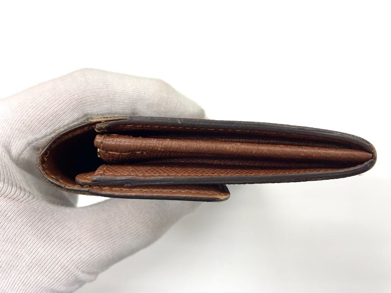 Louis Vuitton Monogram Pochette Porte Monet Cles Di Long Wallet M61725 Brown