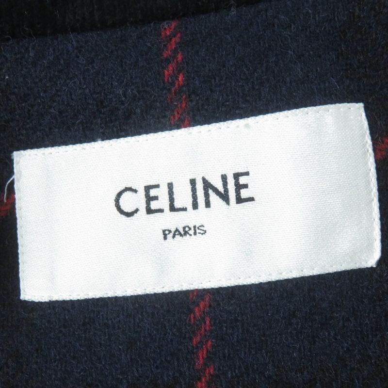 Celine 2w523364p Emblem Gold Button Padded Hunting Jacket Black 38 Made In