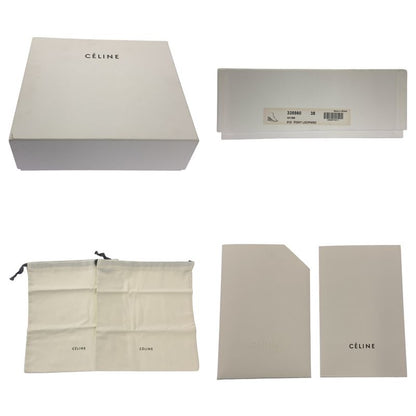 Celine - Leopard Print Halaco Center Zip Wedge Sole Sandals - 38 - Beige Brown